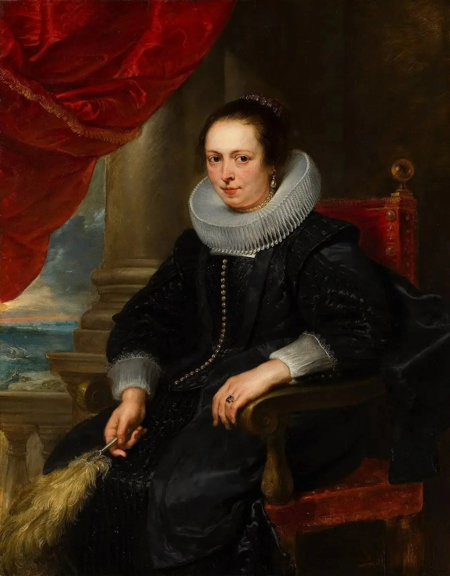 Porträtt av en kvinna, kanske Clara Fourment - Peter Paul Rubens