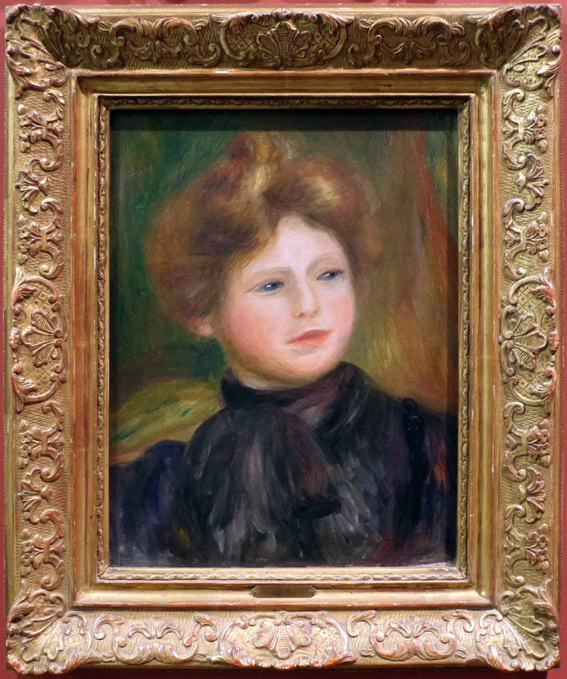 Kvinna porträtt - Pierre-Auguste Renoir