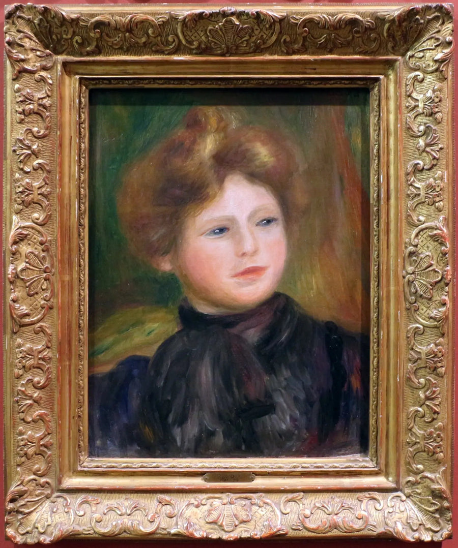 Kvinna porträtt - Pierre-Auguste Renoir