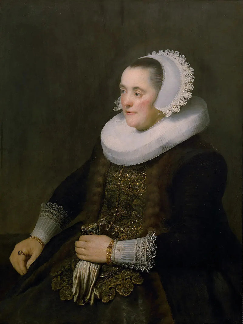 Porträtt av kvinna. - Rembrandt