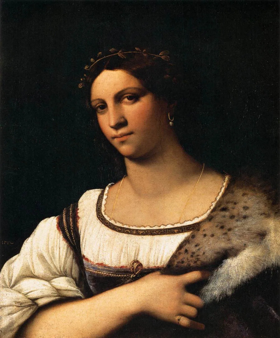 Porträtt av kvinna - Sebastiano del Piombo