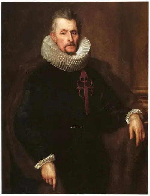 Porträtt av Ferdinand van Boisschot, herre av Saventhem (1560-1649), som riddare av Santiagoorden - Antoine van Dyck