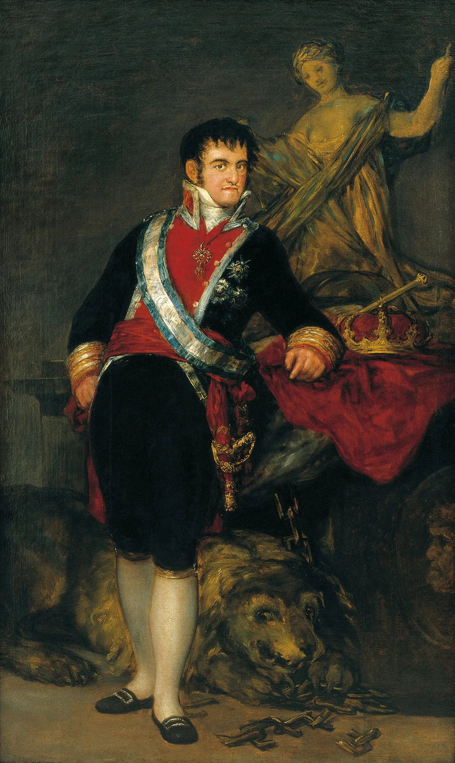 Porträtt av Ferdinand VII av Spanien - Francisco de Goya