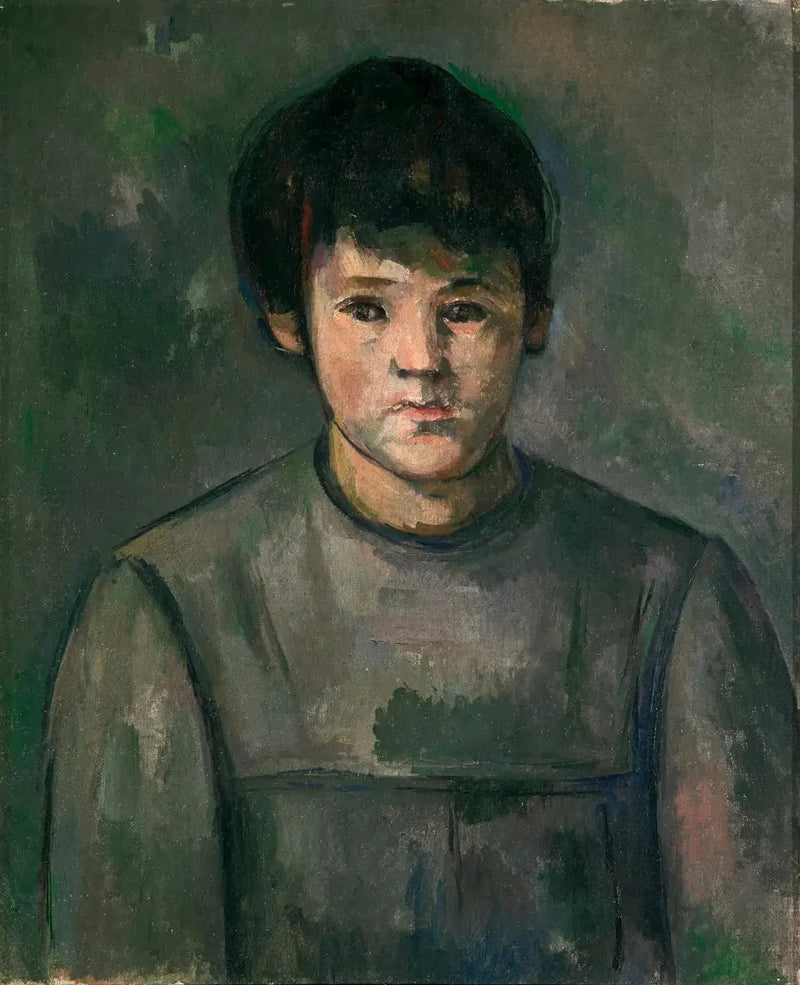 Porträtt av flicka - Paul Cézanne