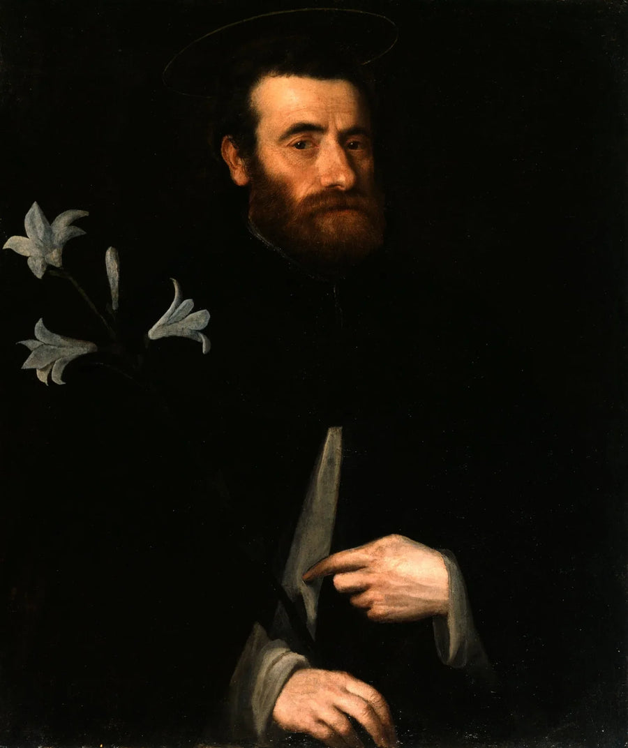 Porträtt av Fra Lorenzo da Bergamo - Lorenzo Lotto