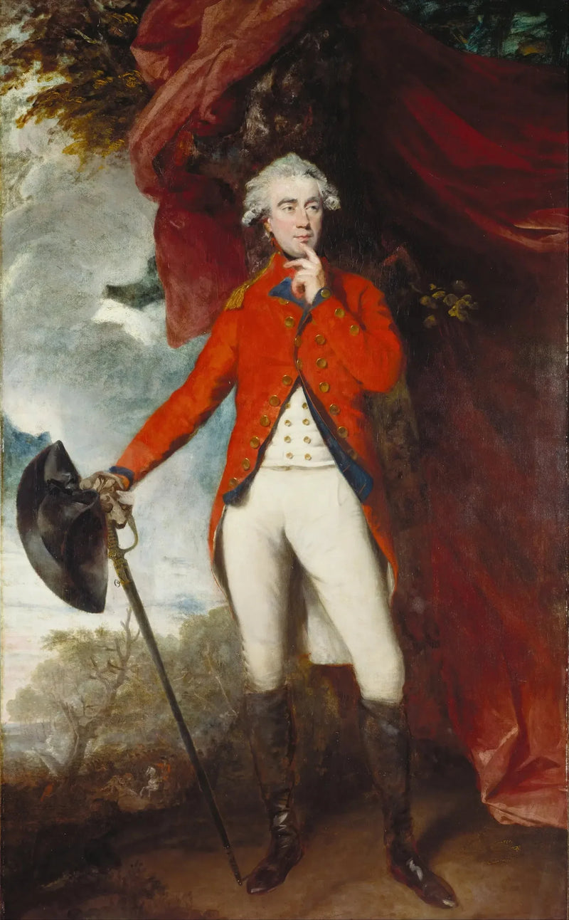 Porträtt av Francis Rawdon-Hastings Lord Moira - Joshua Reynolds