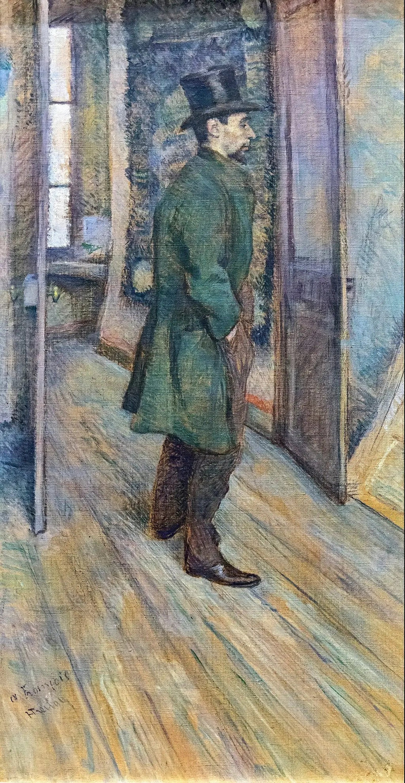 Porträtt av François Gauzi - Henri de Toulouse-Lautrec