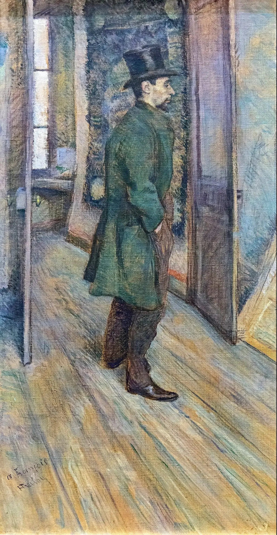 Porträtt av François Gauzi - Henri de Toulouse-Lautrec