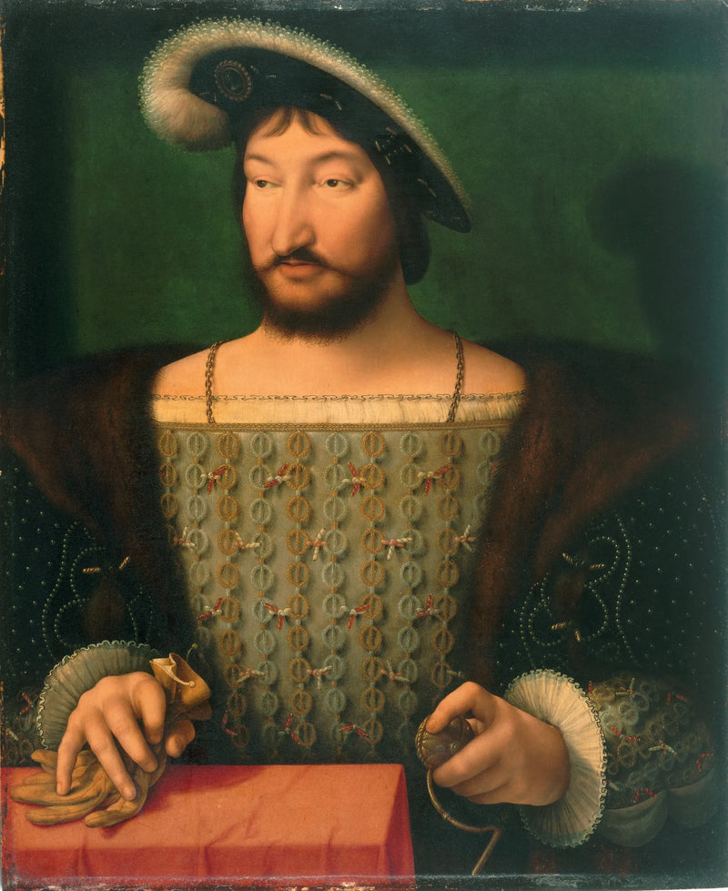 Porträtt av François I, Frankrikes kung - Joos van Cleve