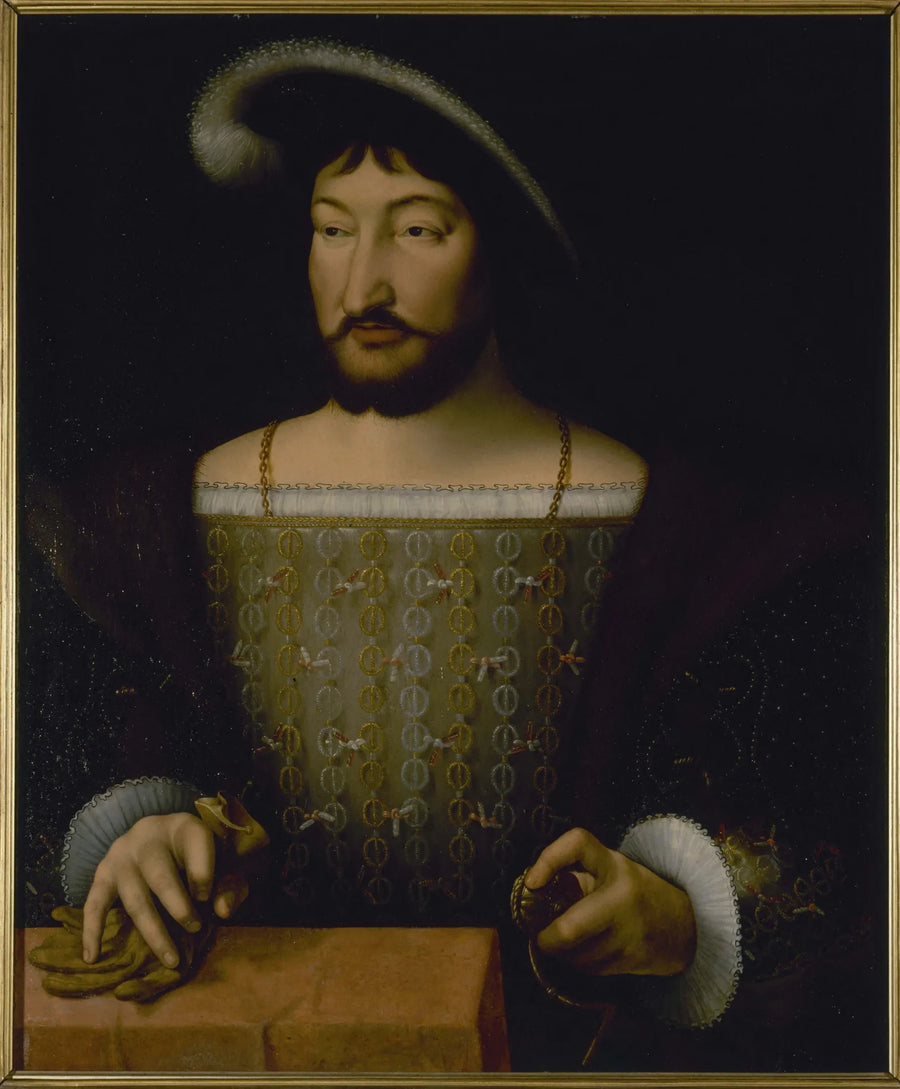 Porträtt av François I, Frankrikes kung - Joos van Cleve