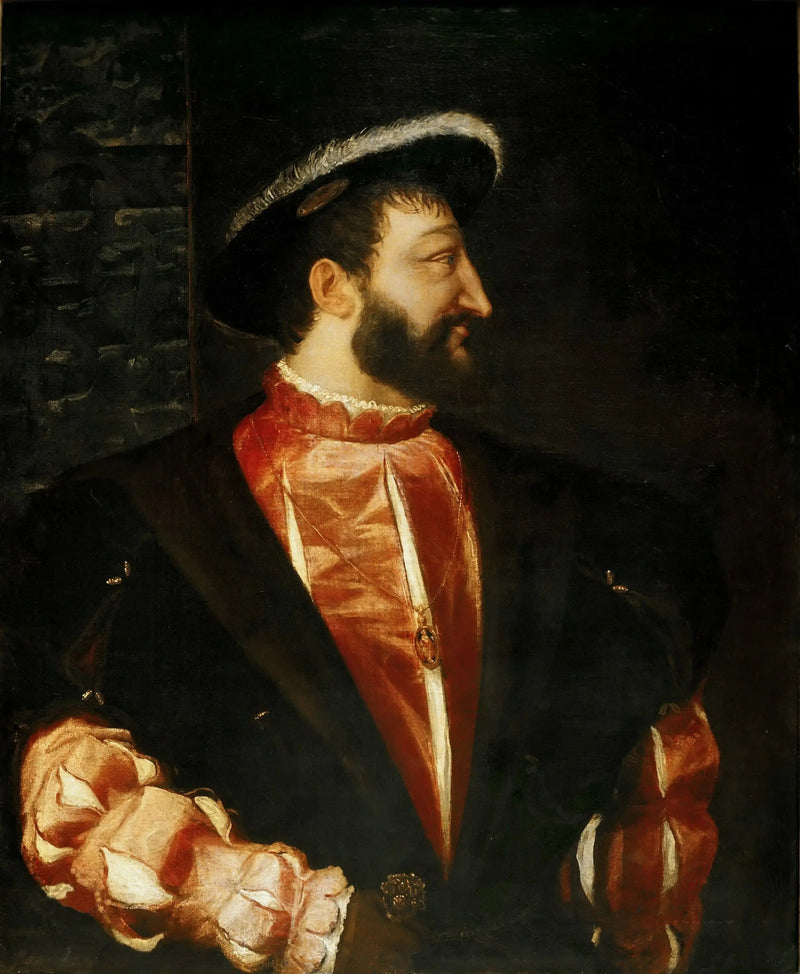 Porträtt av François I - Titian