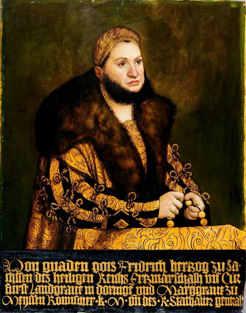 Porträtt av Frédéric III den vise, kurfurste av Sachsen - Lucas Cranach den äldre
