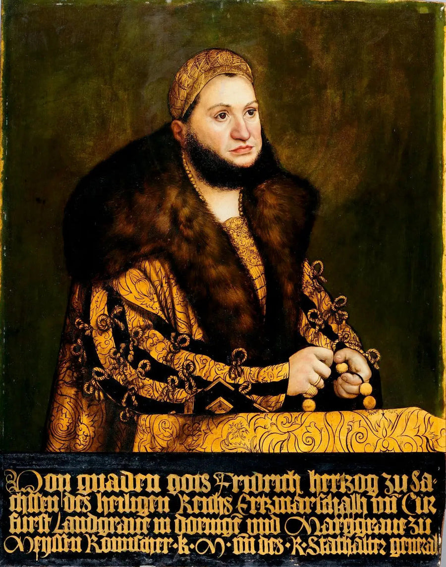 Porträtt av Frédéric III den vise, kurfurste av Sachsen - Lucas Cranach den äldre