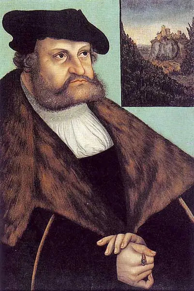 Porträtt av Frédéric III den vise, kurfurste av Sachsen - Lucas Cranach den äldre