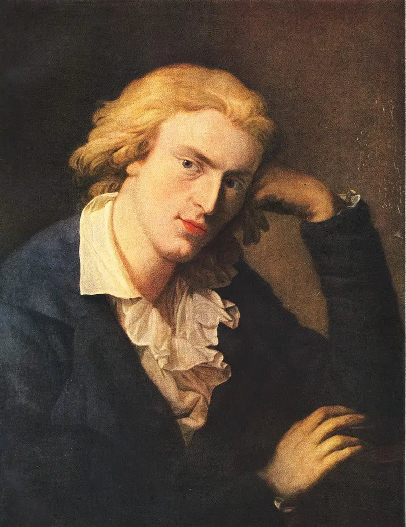Porträtt av Friedrich Schiller - Anton Graff