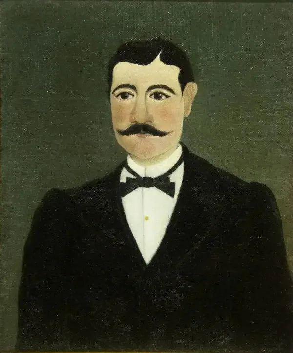 Porträtt av Frumence Biche i civilt klädsel - Henri Rousseau