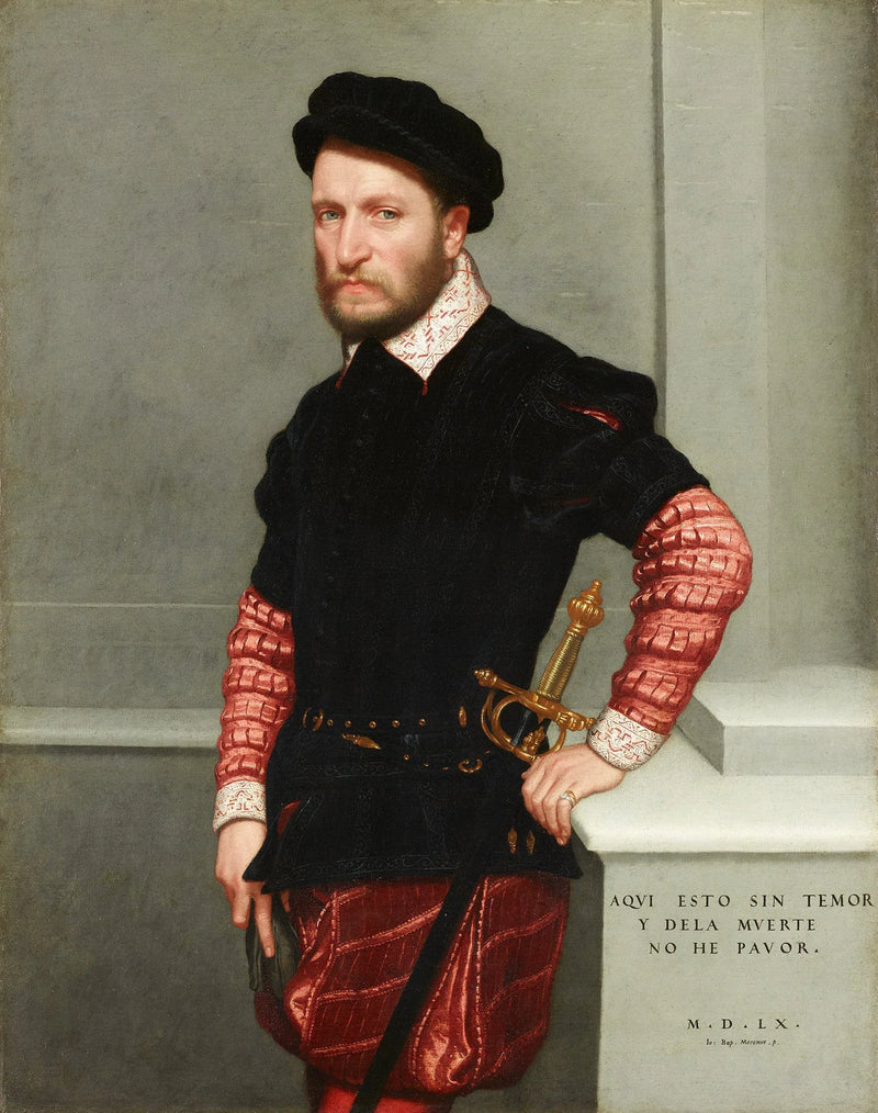 Porträtt av Gabriel III de la Cueva och Girón - Giovanni Battista Moroni