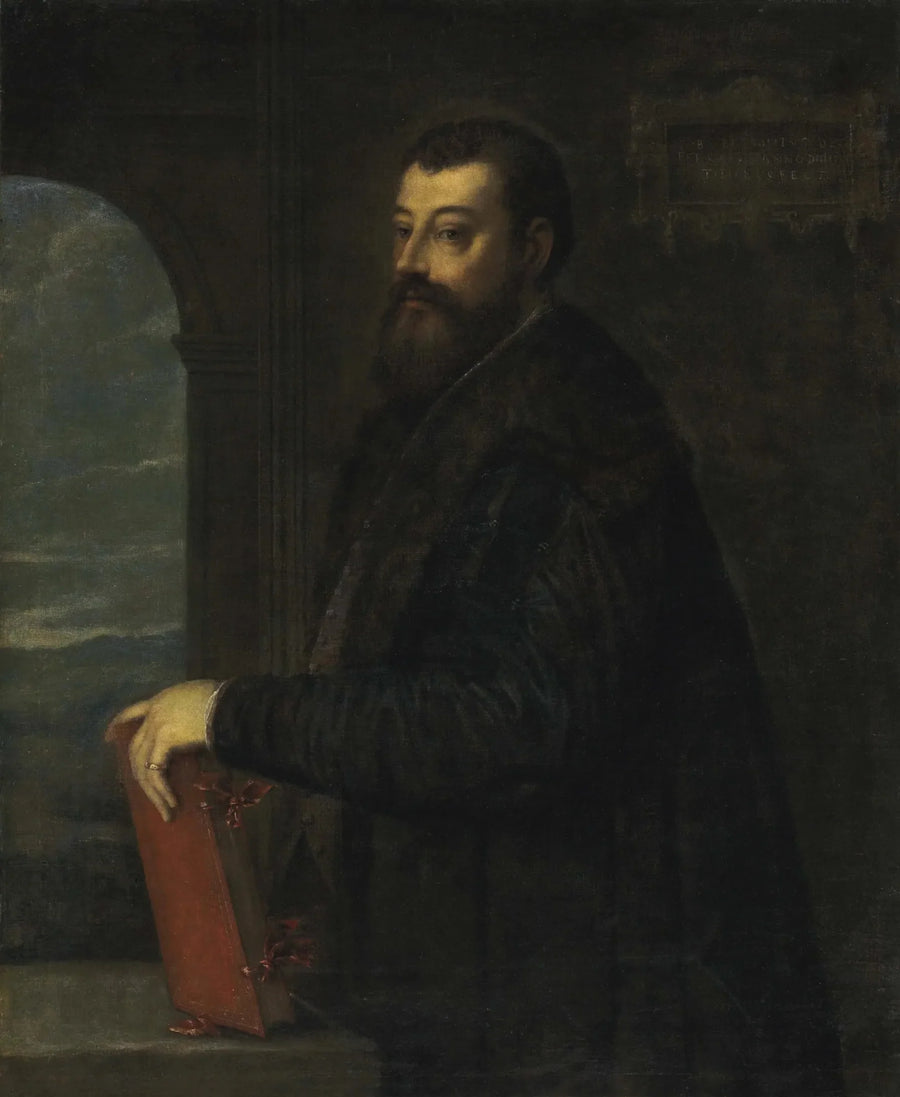 Porträtt av Gabriele Giolito de' Ferrari - Titian