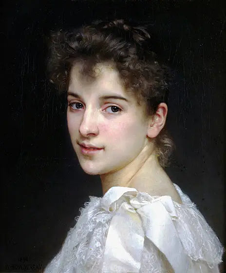 Porträtt av Gabrielle Cot - Bouguereau
