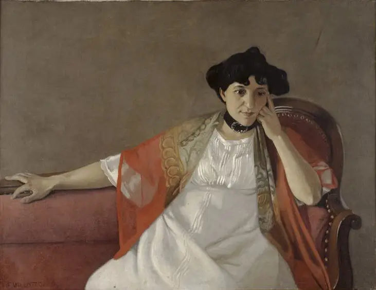 Porträtt av Gabrielle Vallotton - Félix Vallotton