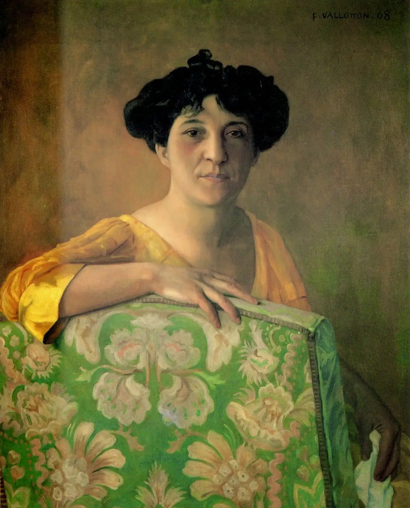 Porträtt av Gabrielle Vallotton - Félix Vallotton
