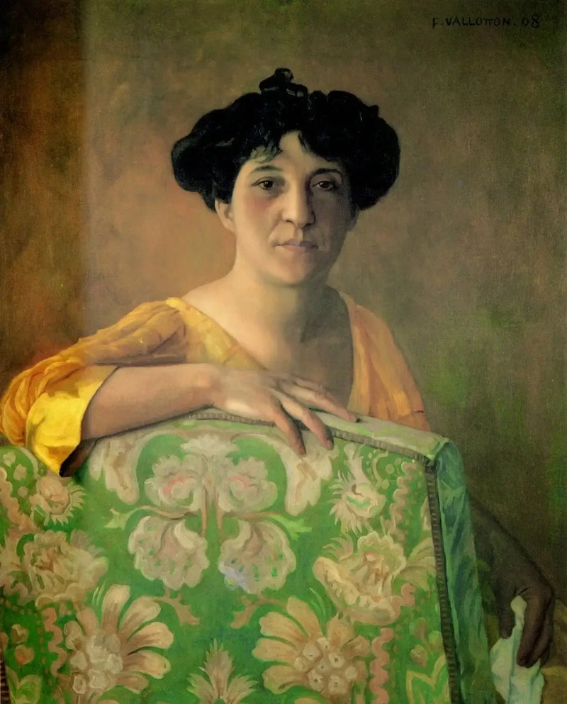 Porträtt av Gabrielle Vallotton - Félix Vallotton