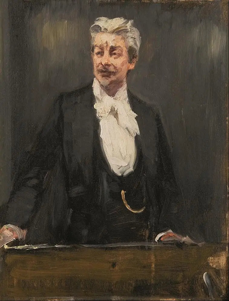 Porträtt av Georg Brandes som håller en föreläsning - Peder Severin Krøyer