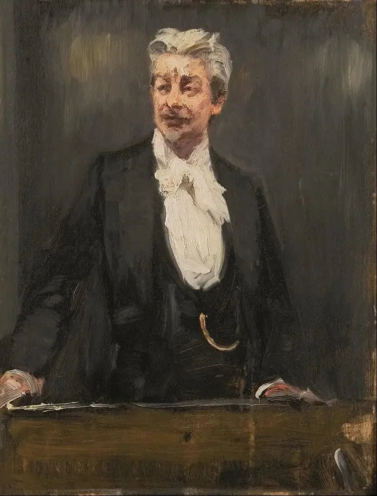 Porträtt av Georg Brandes som håller en föreläsning - Peder Severin Krøyer