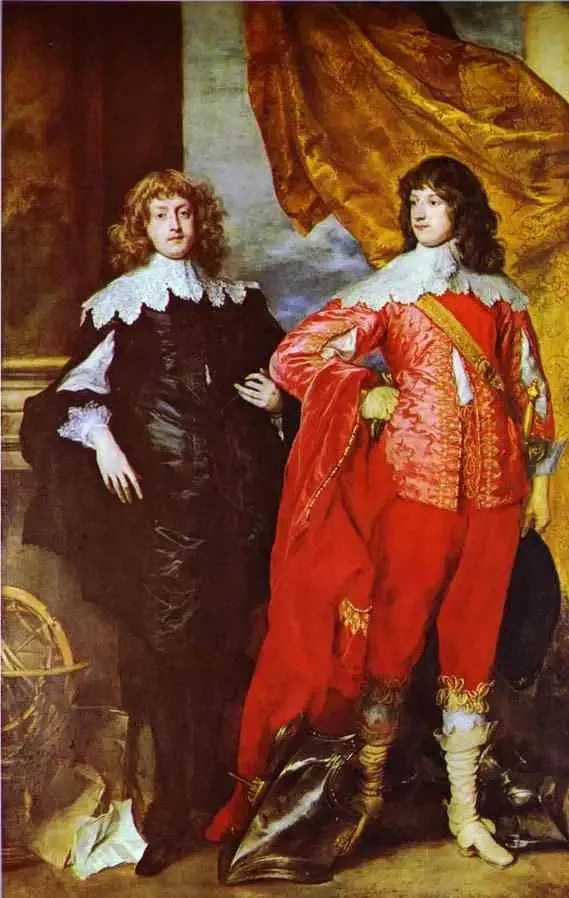 Porträtt av George Digby, 2:e earl av Bristol och William Russell, 1:e hertig av Bedford - Antoine van Dyck