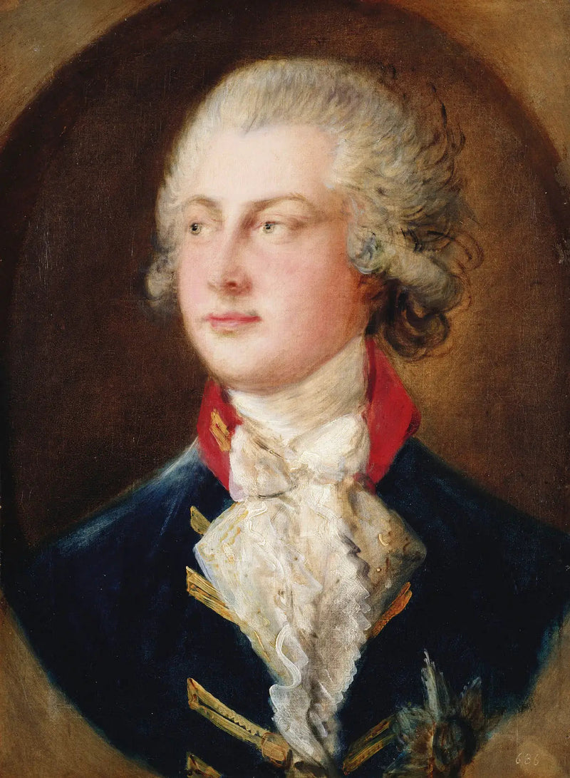 Porträtt av George IV, när han fortfarande var prins av Wales (1782) - Thomas Gainsborough