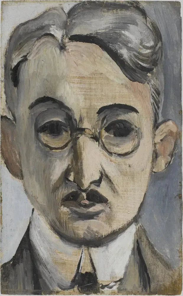 Porträtt av Georges Besson med glasögon - Henri Matisse