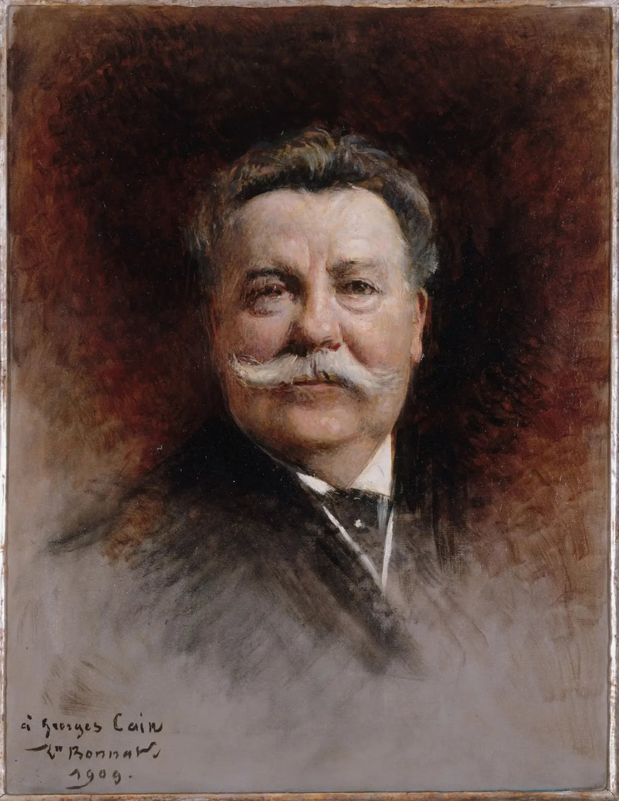Porträtt av Georges Cain (1853-1919), målare och litterär - Léon Bonnat