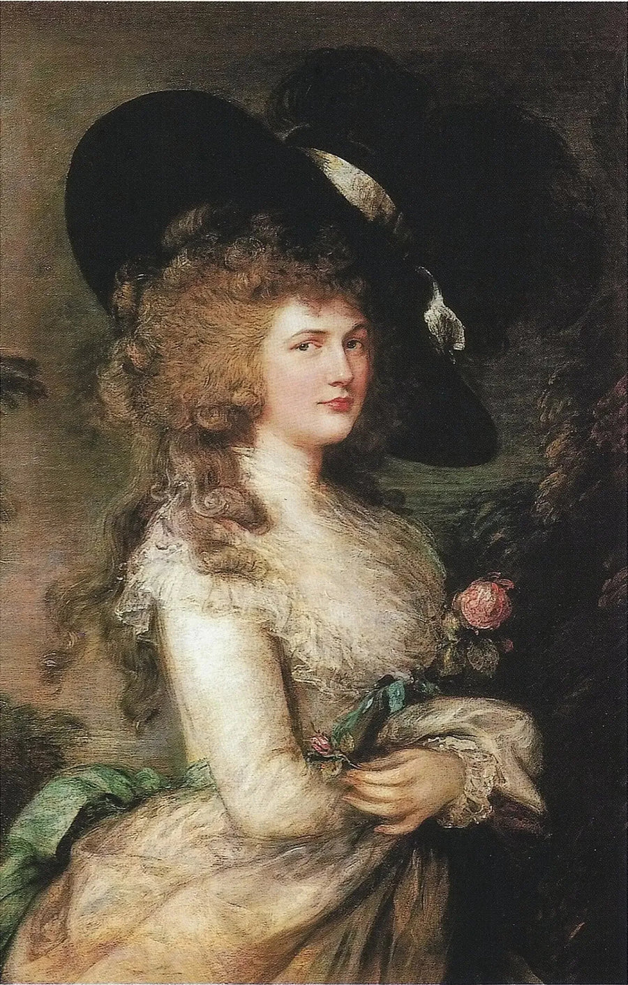 Porträtt av Georgiana, hertiginna av Devonshire - Thomas Gainsborough