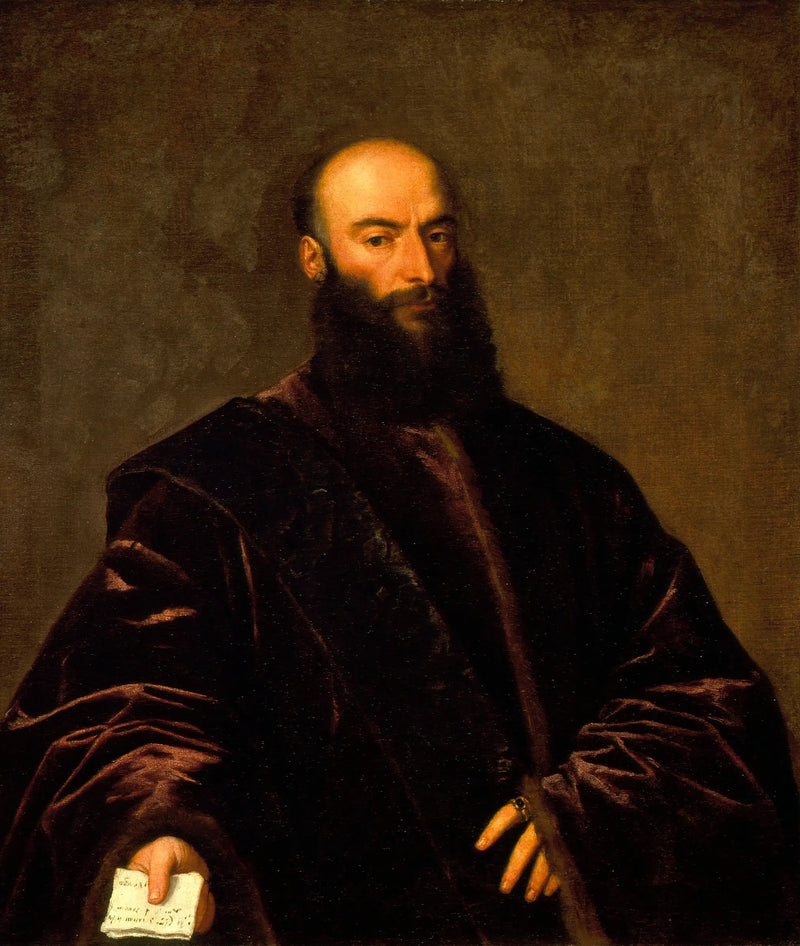 Porträtt av Giacomo di Andrea Dolfin - Titian