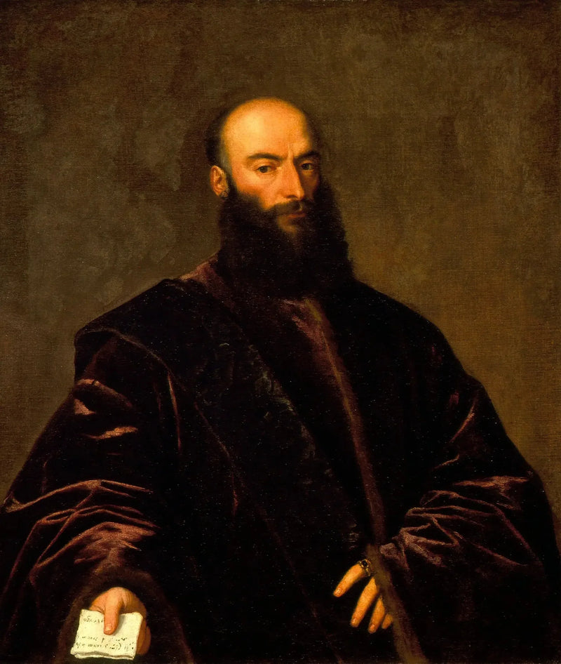 Porträtt av Giacomo di Andrea Dolfin - Titian