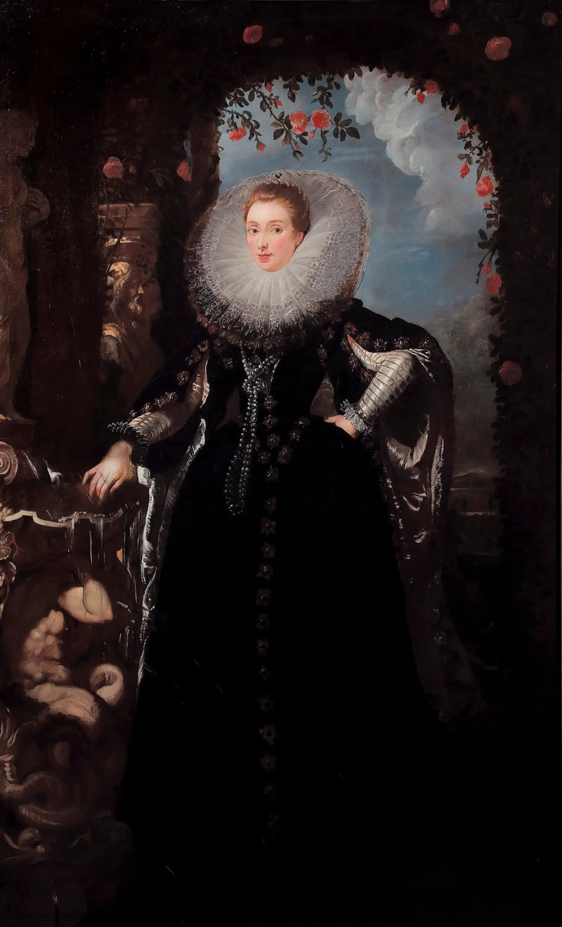 Porträtt av Giovanna Spinola Pavese - Peter Paul Rubens