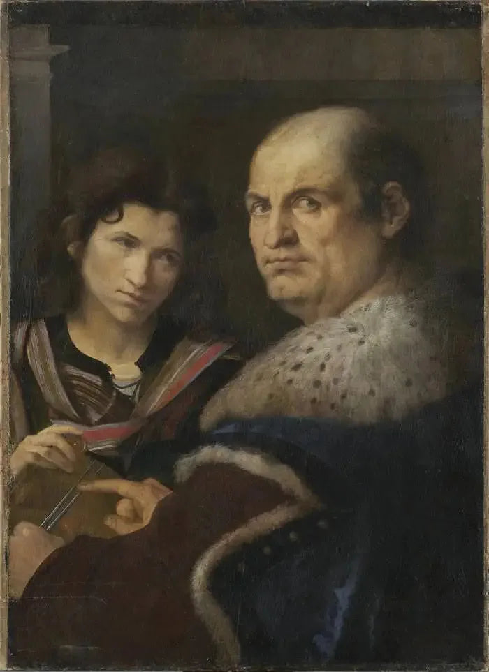 Porträtt av Giovanni Borgherini och Trifone Gabriel - Giorgione