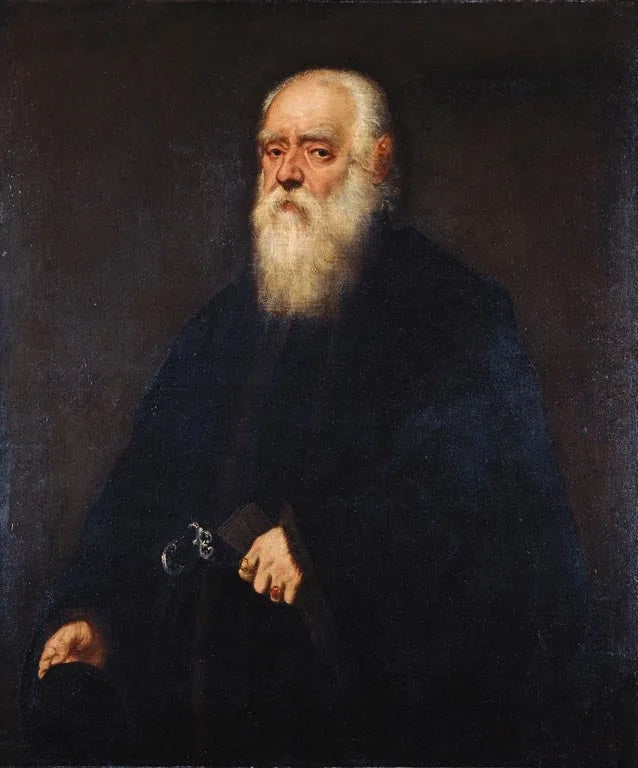 Porträtt av Girolamo Pozzo - Jacopo Tintoretto