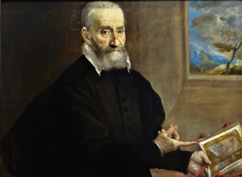 Porträtt av Giulio Clovio - El Greco