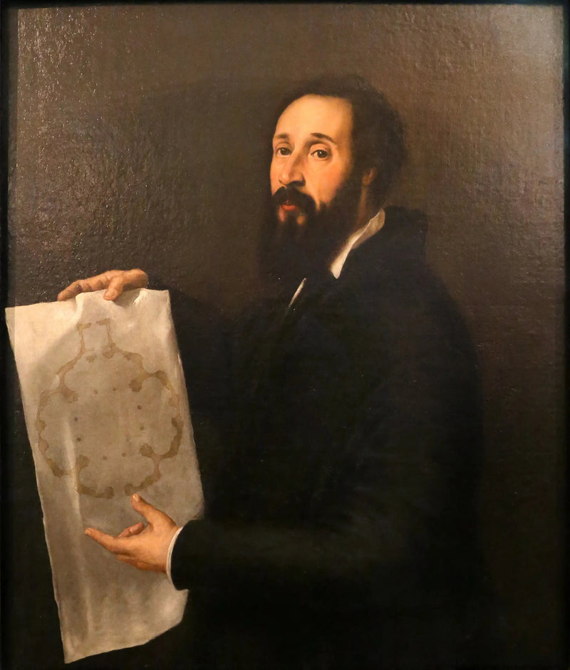 Porträtt av Giulio Romano - Titian