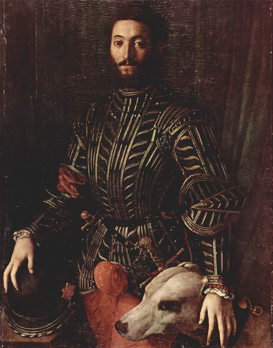 Porträtt av Guidobaldo II della Rovere - Bronzino