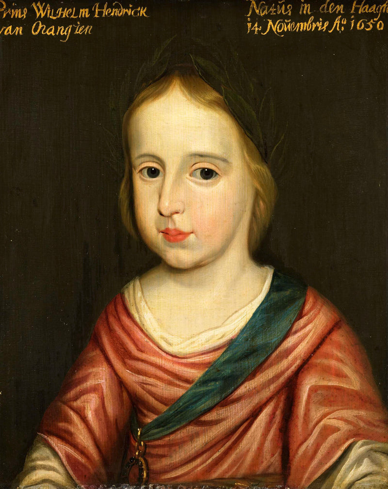 Porträtt av Guillaume III (1650-1702), prins av Orange - Gerrit van Honthorst
