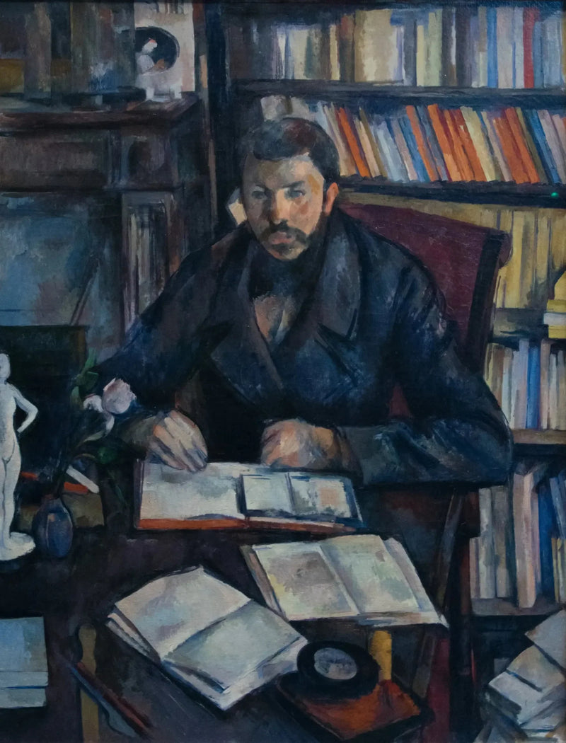 Porträtt av Gustave Geffroy - Paul Cézanne