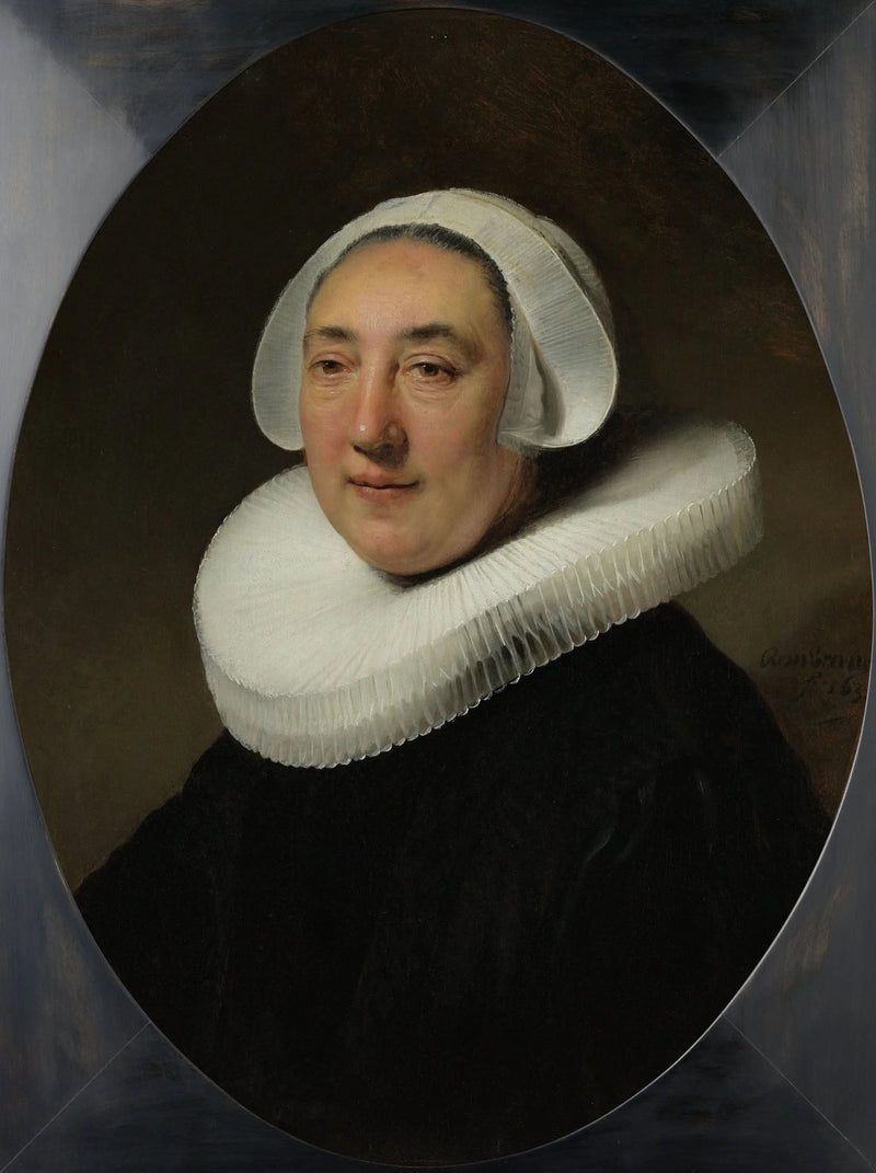 Porträtt av Haesje Jacobsdr van Cleyburg - Rembrandt