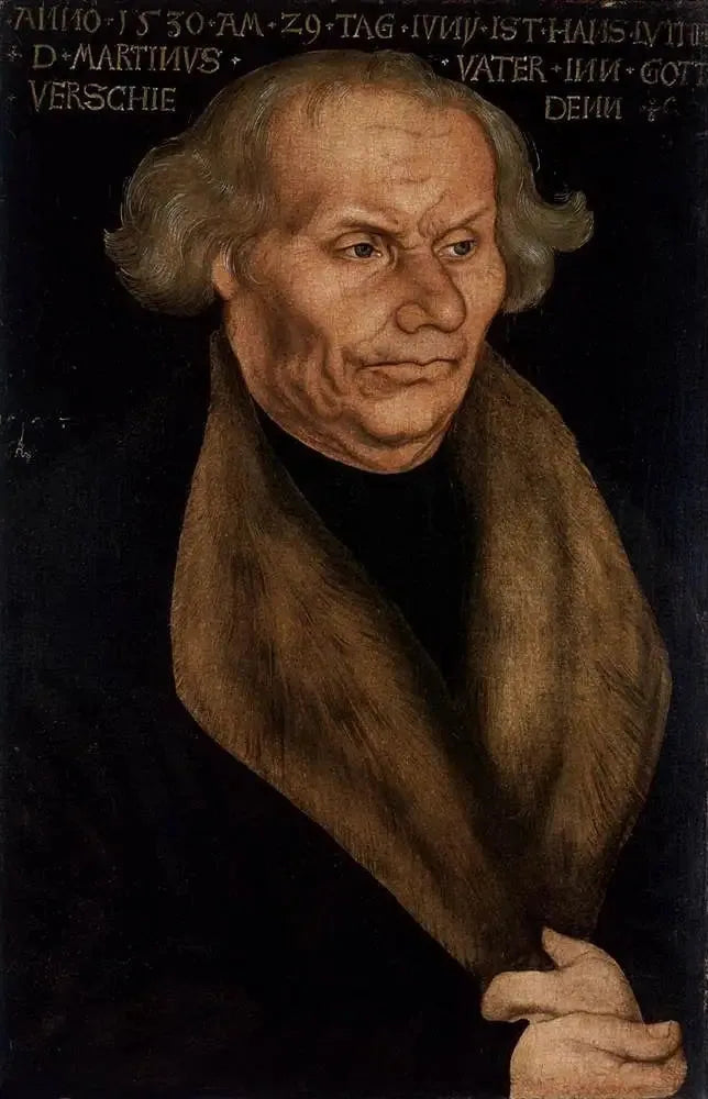 Porträtt av Hans Luther, Luthers far - Lucas Cranach den äldre