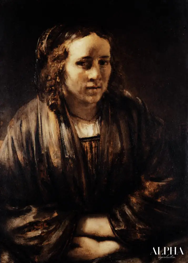 Portrait de Hendrickje Stoffels - Rembrandt van Rijn - Reproductions de tableaux et peintures haut de gamme