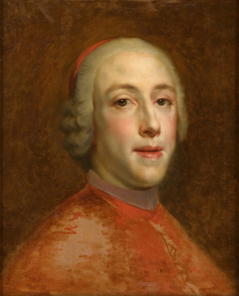 Porträtt av Henri Édouard Stuart, kardinal hertig av Yorck - Anton Raphael Mengs
