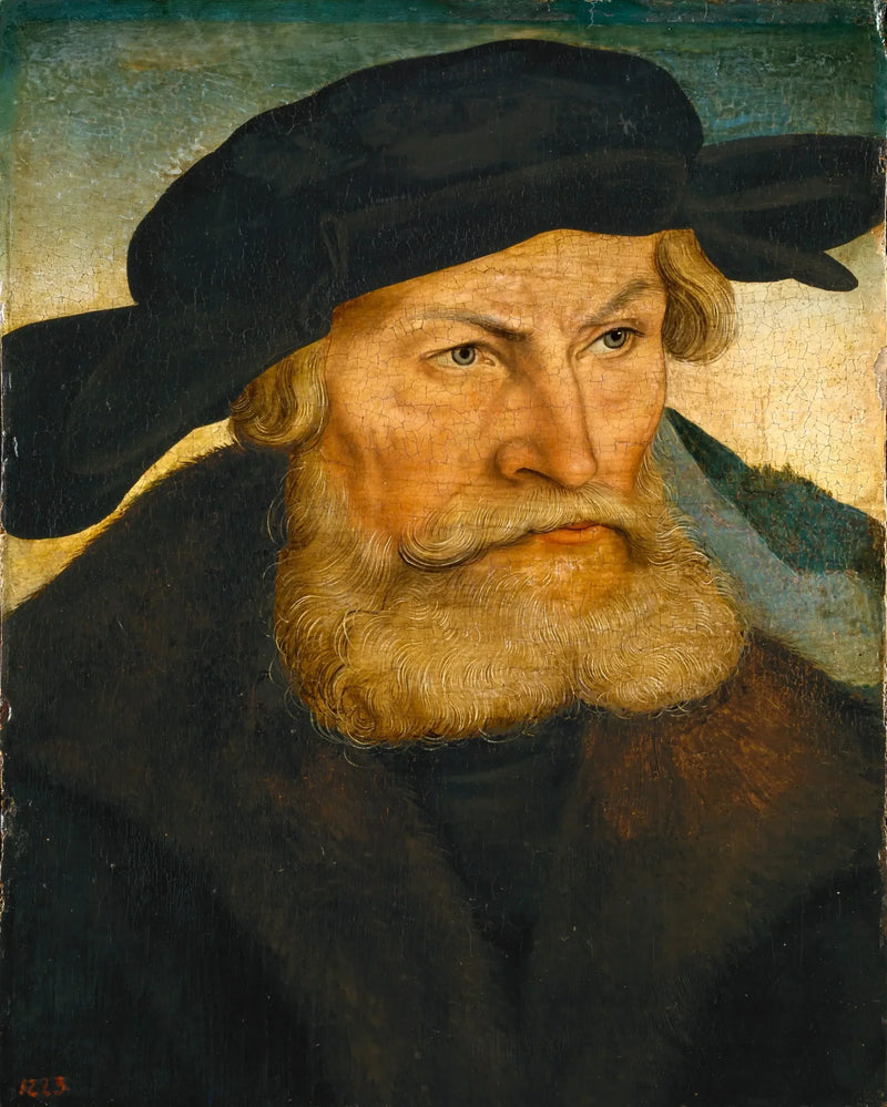 Porträtt av Henri le Pieux - Lucas Cranach den äldre