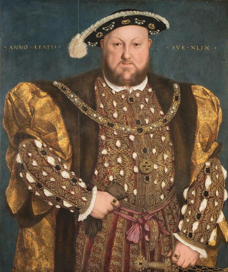 Porträtt av Henrik VIII av England - Hans Holbein den yngre