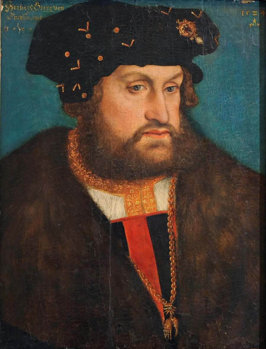 Porträtt av Herzog Georg c. Sachsen - Lucas Cranach den äldre
